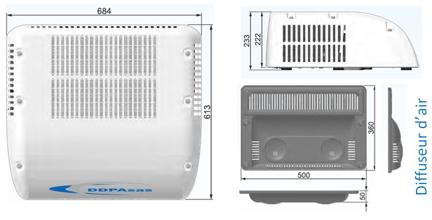 kit de climatisation monobloc dimensions